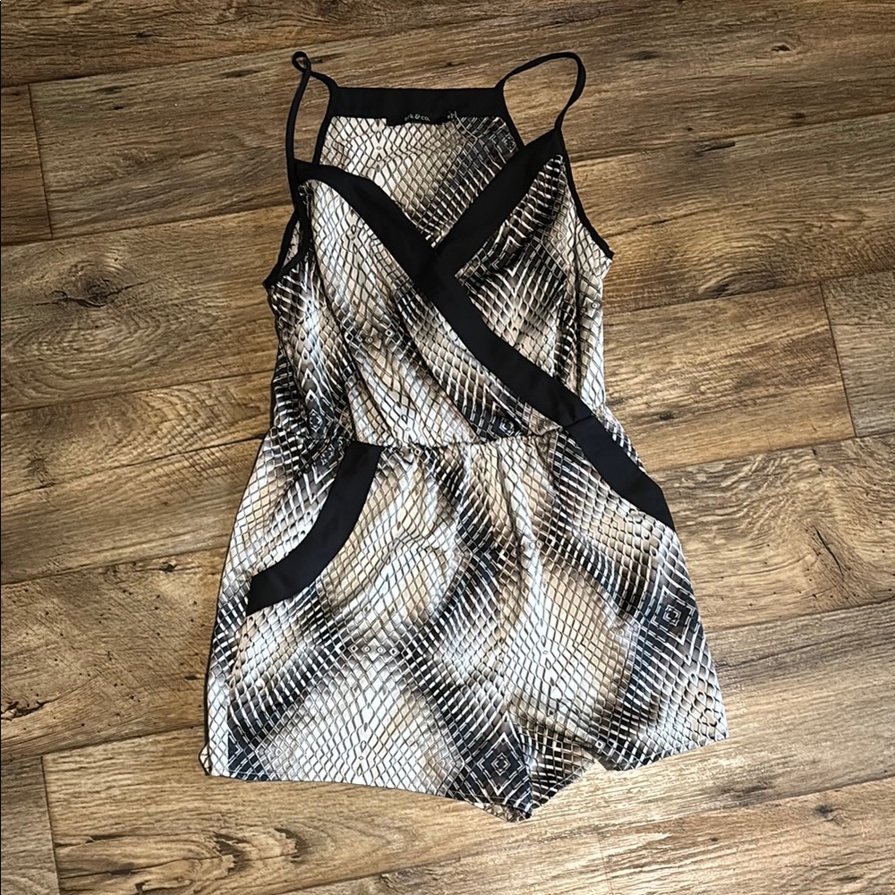 Ark & Co Black and Brown Snake Print Garment